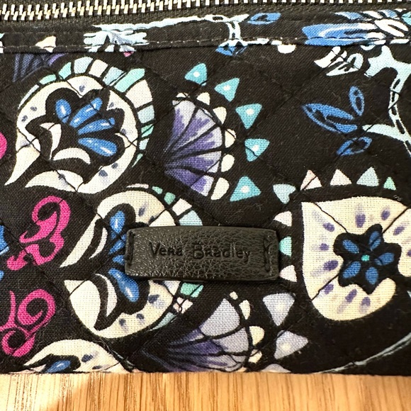 Vera Bradley Floral Black Wristlet wallet - Picture 2 of 5